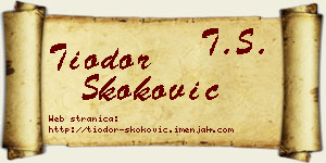 Tiodor Skoković vizit kartica